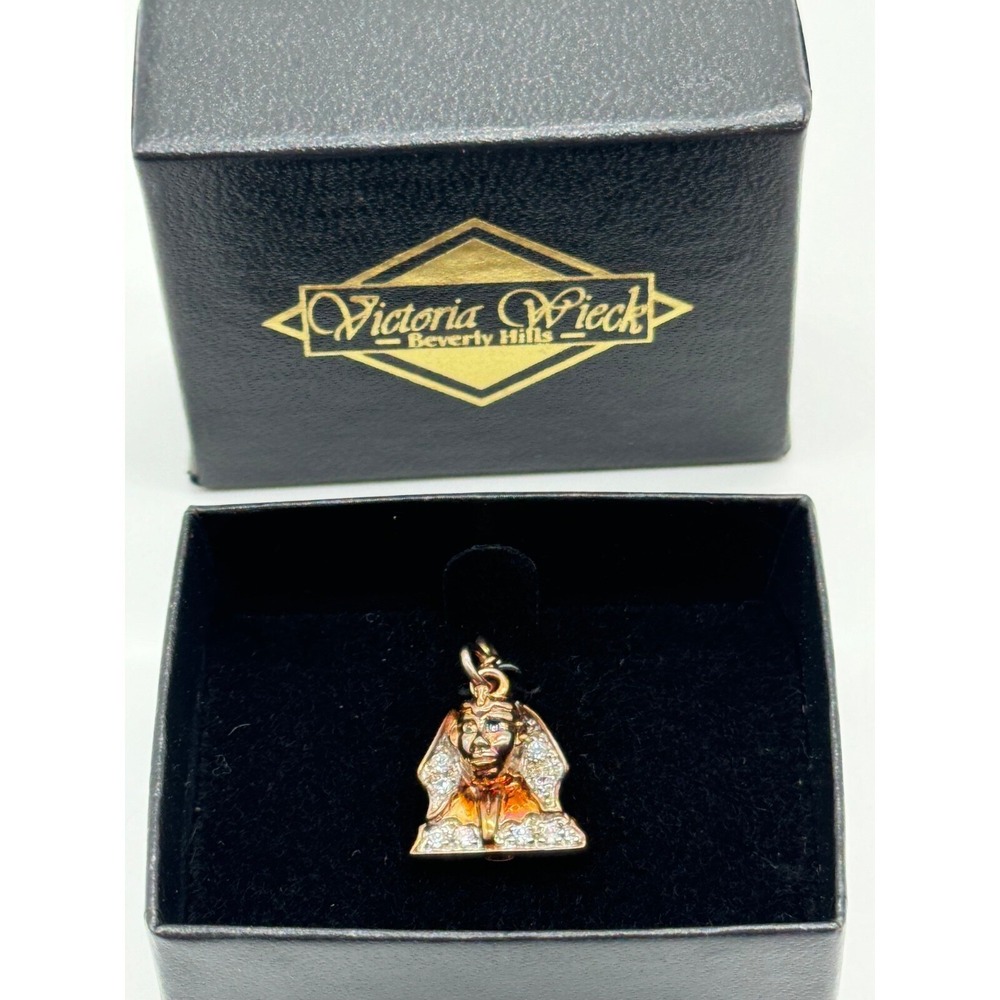 Victoria Wieck MEDA Sterling Silver Gold Tone Sphinx Charm